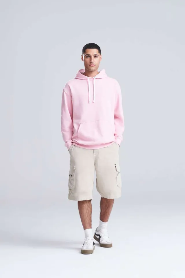 Just Hoods Varsity kapucnis pulóver (jh003), modellen