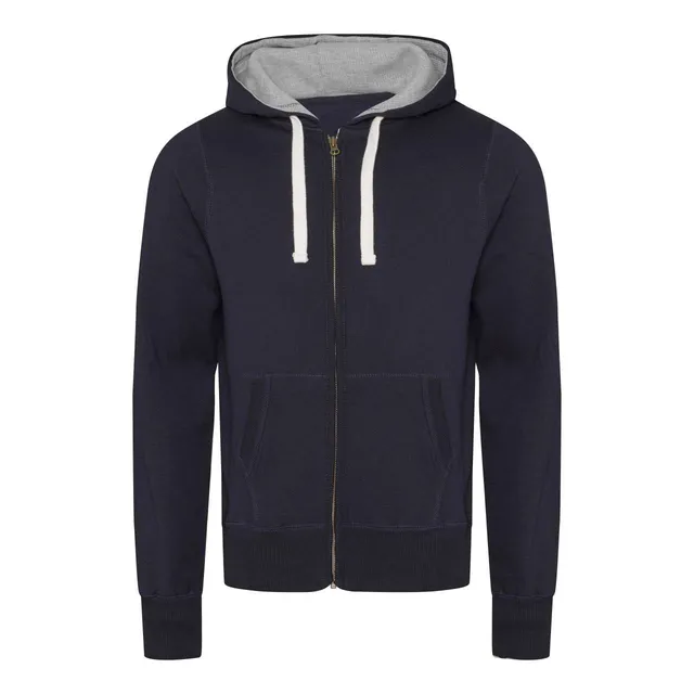 Just Hoods vastag cipzáras kapucnis pulóver (JH052), modellen