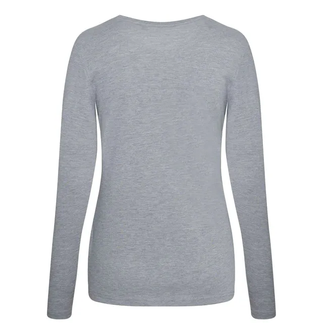 Just Ts hosszú ujjú női Tri-Blend póló (JT002F), modellen