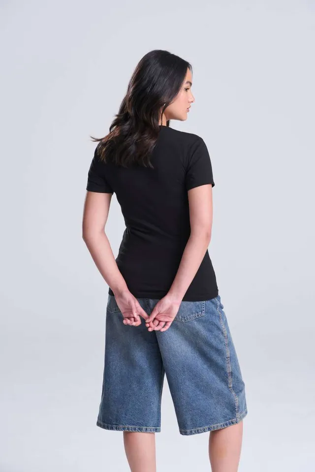 Just Ts női Tri-Blend póló (JT001F), modellen