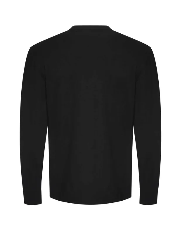 Just Ts Oversize 100 hosszú ujjú póló (JT019), Mélyfekete színben