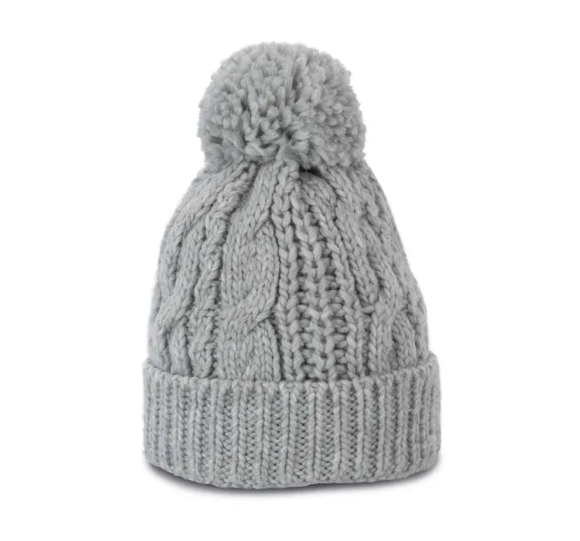 K-UP kötött sapka (KP550), Alloy Grey Heather (szürke) színben