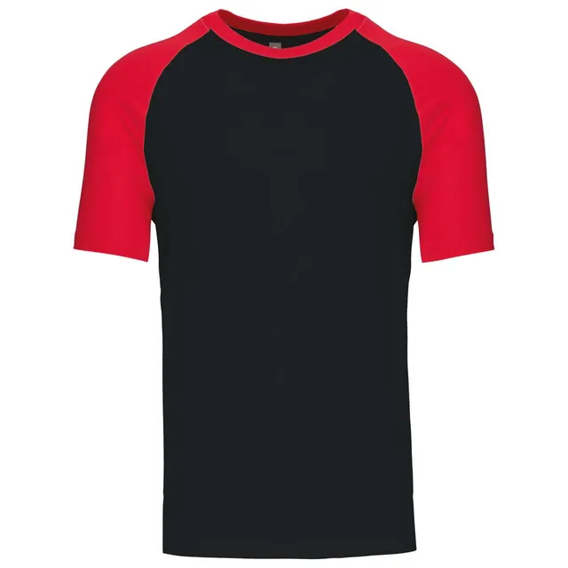Kariban Baseball - Kontraszt férfi póló (K330)