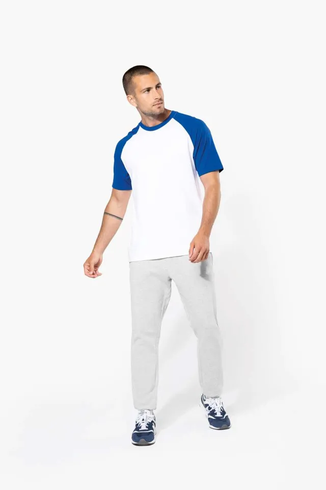Kariban Baseball - Kontraszt férfi póló (K330), modellen