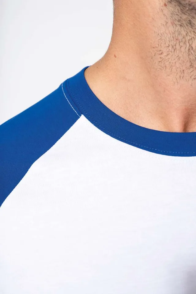 Kariban Baseball - Kontraszt férfi póló (K330), modellen