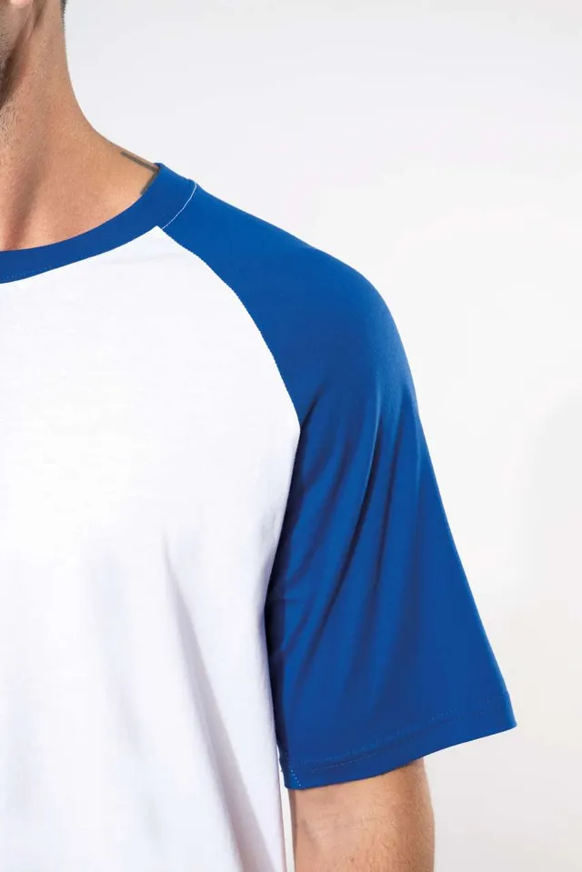 Kariban Baseball - Kontraszt férfi póló (K330), modellen