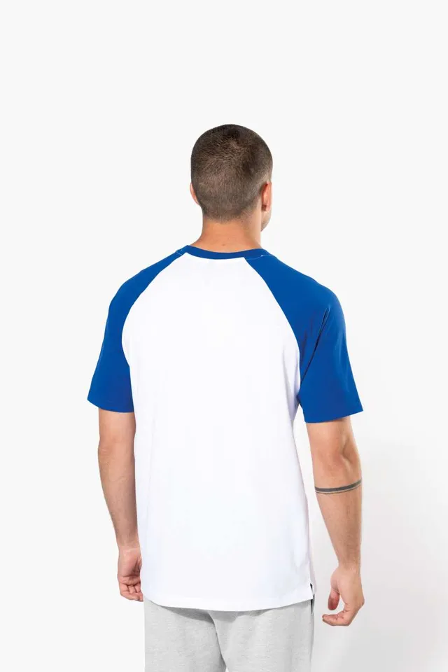 Kariban Baseball - Kontraszt férfi póló (K330), modellen