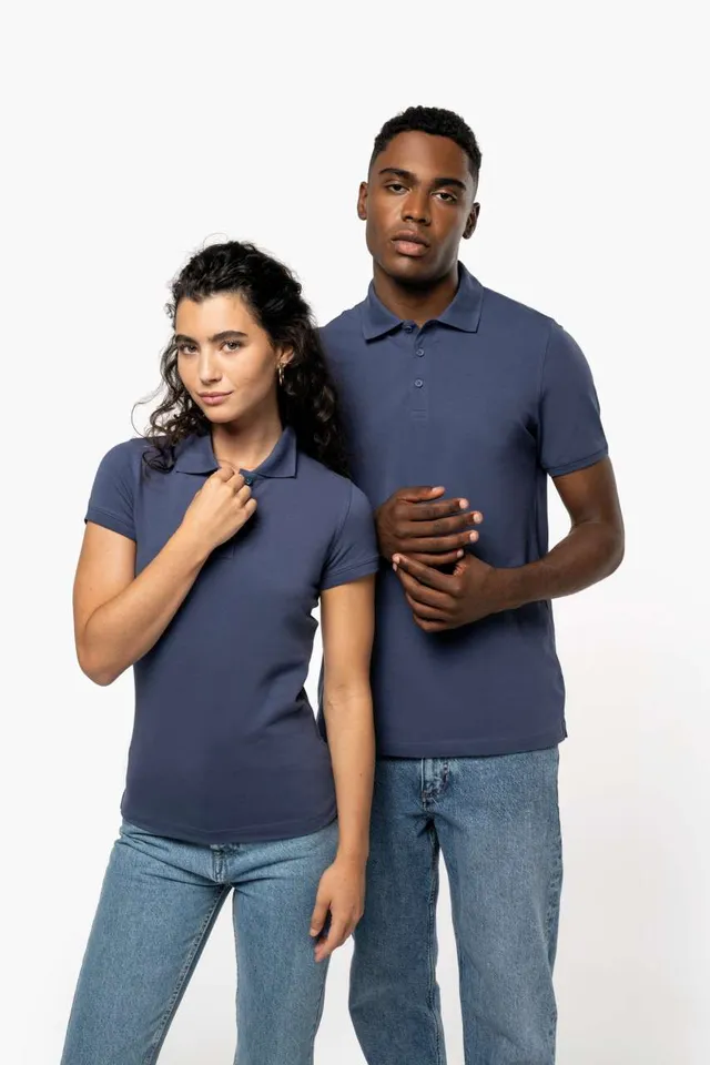 Kariban Brooke – női rövid ujjú galléros póló (K240), modellen