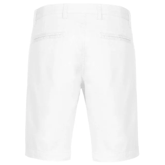 Kariban férfi Chino Bermuda Short nadrág (K750), Fehér színben