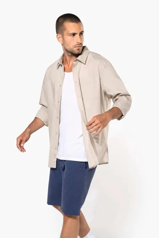 Kariban férfi chino bermuda Short nadrág (K750), modellen