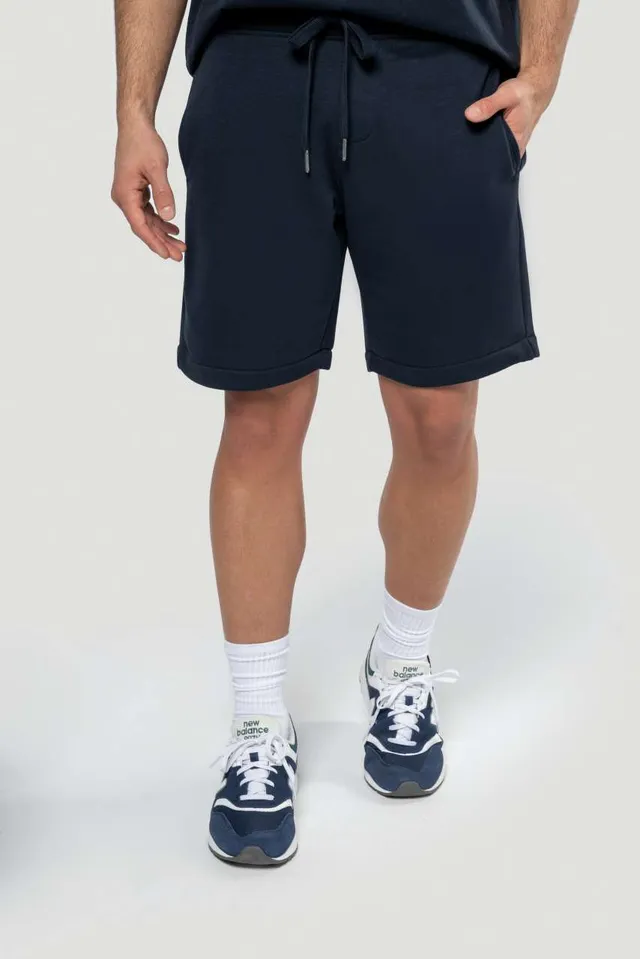 Kariban férfi French Terry Bermuda Short nadrág (K757), modellen