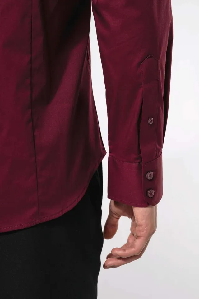 Kariban férfi hosszú ujjú stretch ing (K529), modellen