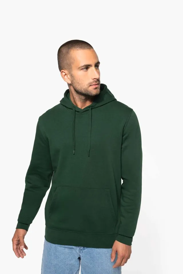 Kariban férfi kapucnis pulóver (K4027), modellen