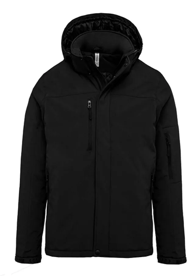 Kariban férfi kapucnis softshell bélelt parka (K650)