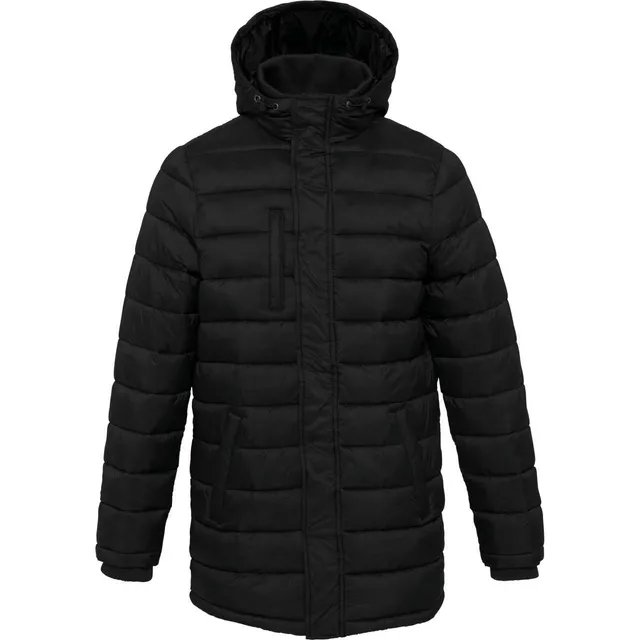Kariban férfi könnyű kapucnis parka (K6128), Fekete színben