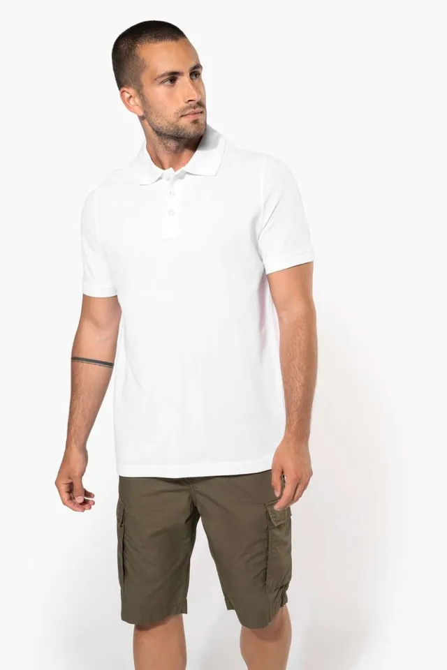 Kariban férfi könnyű sokzsebes bermuda Short nadrág (K755), modellen