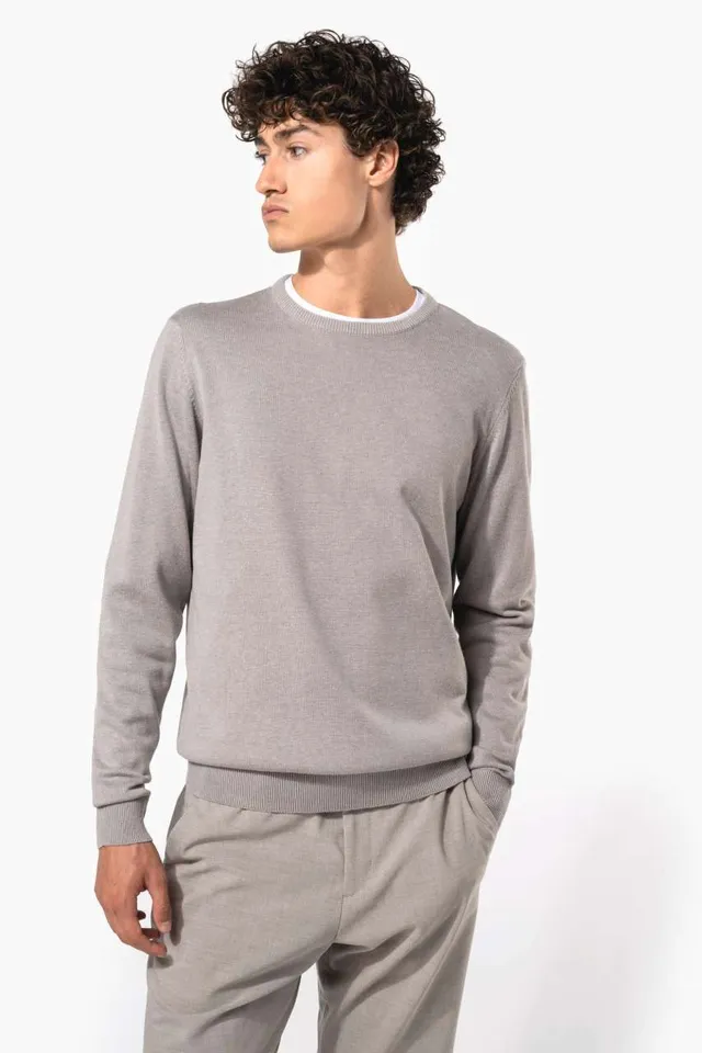 Kariban férfi környakas pulóver (K967), modellen