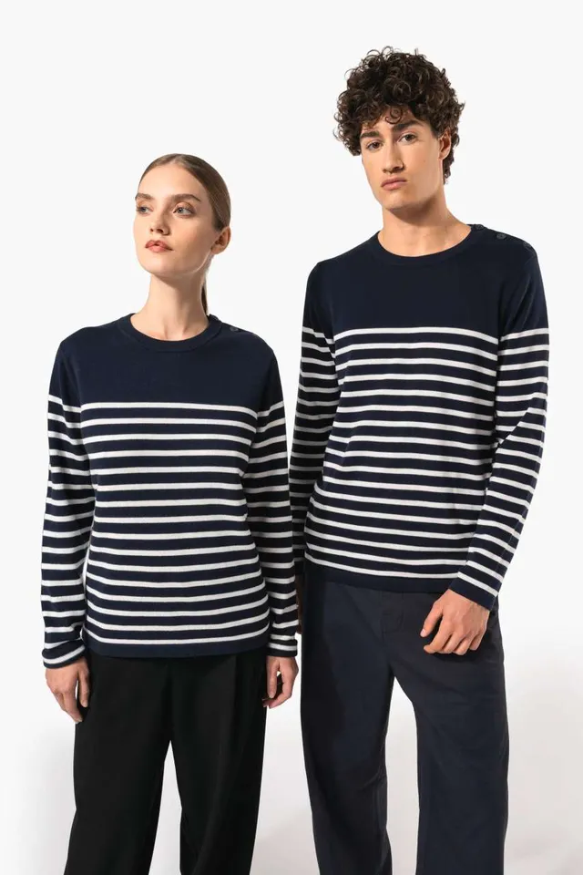 Kariban férfi matróz pulóver (K989), modellen