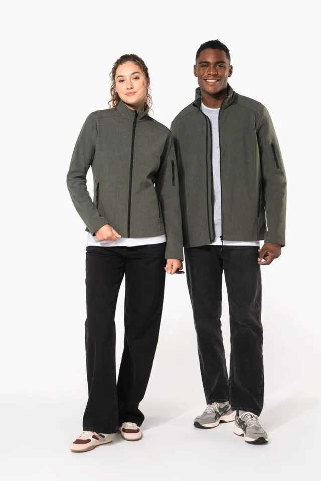 Kariban férfi softshell kabát (K401), modellen