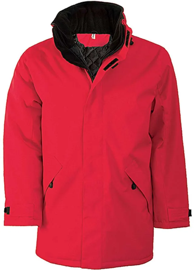 Kariban gyermek parka (K696), Piros színben