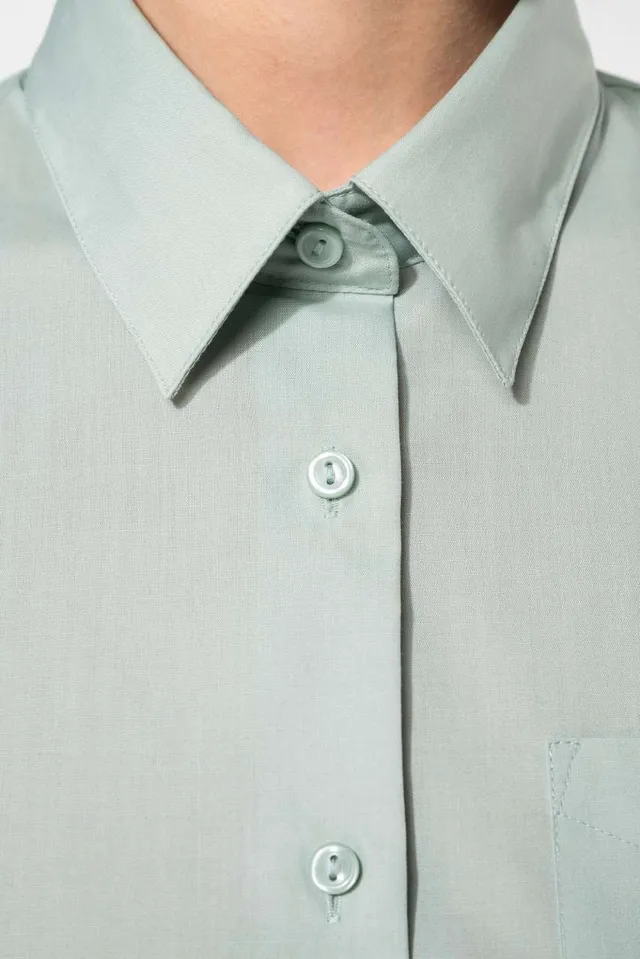 Kariban Jessica - női hosszú ujjú könnyen kezelhető Polycotton poplin ing (K549), modellen