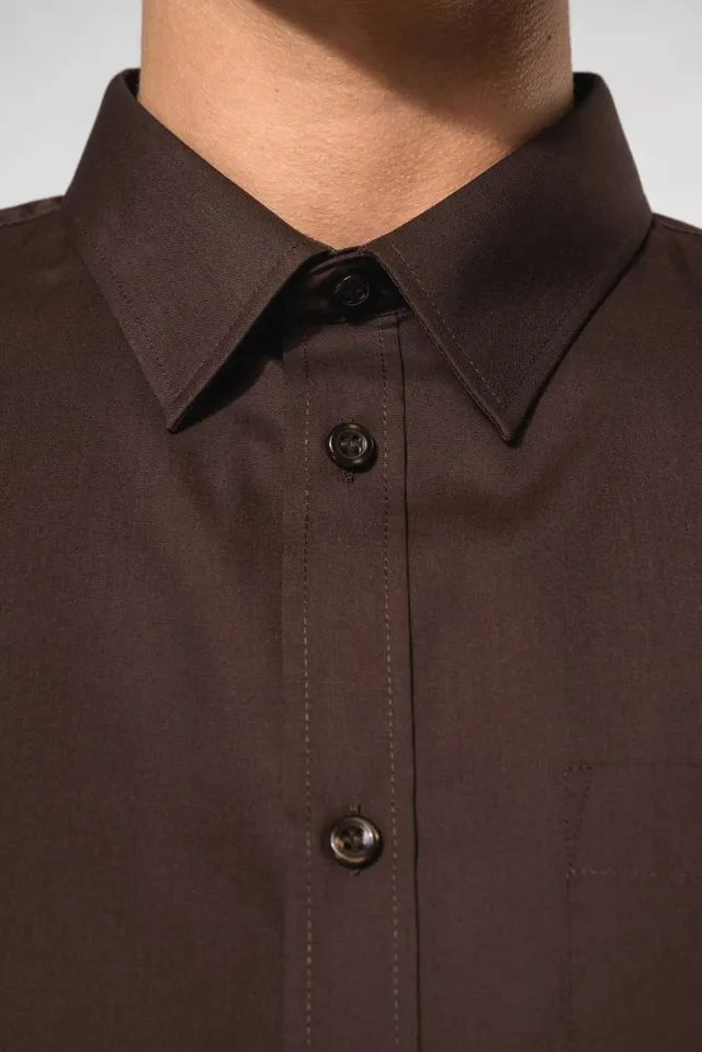 Kariban Jofrey - férfi hoszú ujjú könnyen kezelhető Polycotton poplin ing (K545), modellen