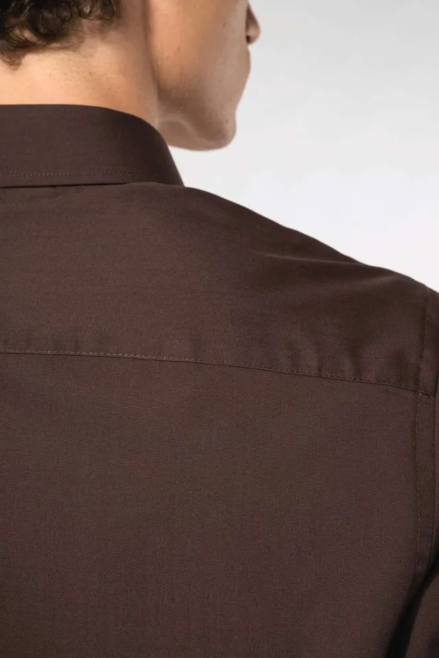 Kariban Jofrey - férfi hoszú ujjú könnyen kezelhető Polycotton poplin ing (K545), modellen