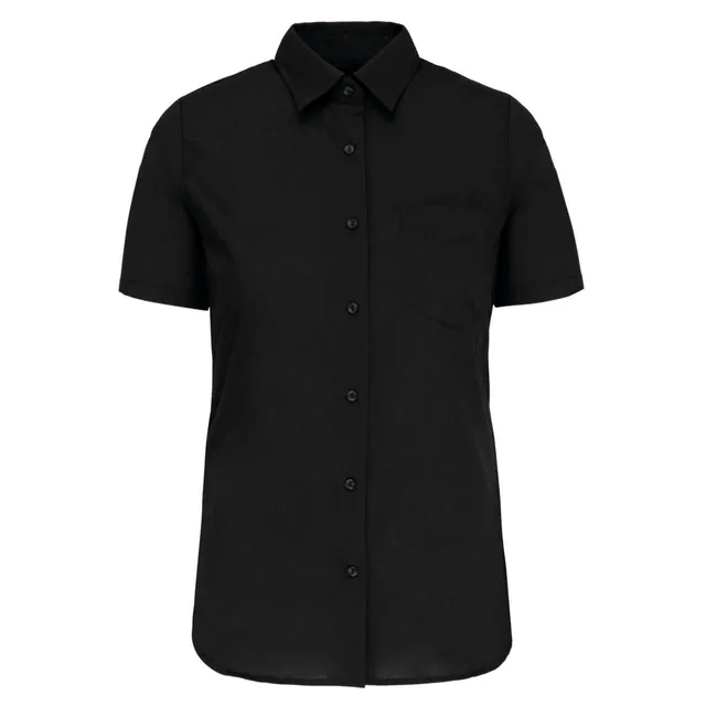 Kariban Judith - női rövid ujjú könnyen kezelhető Polycotton poplin ing (K548)