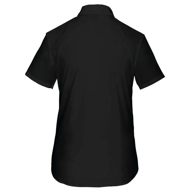 Kariban Judith - női rövid ujjú könnyen kezelhető Polycotton Poplin ing (K548), Fekete színben