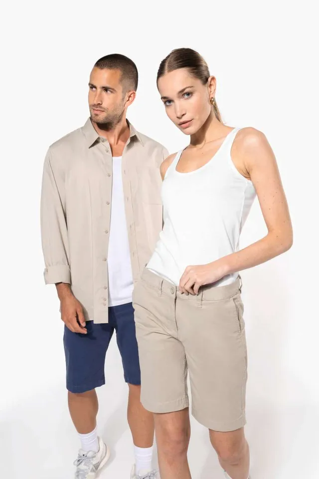 Kariban női chino bermuda Short nadrág (K751), modellen