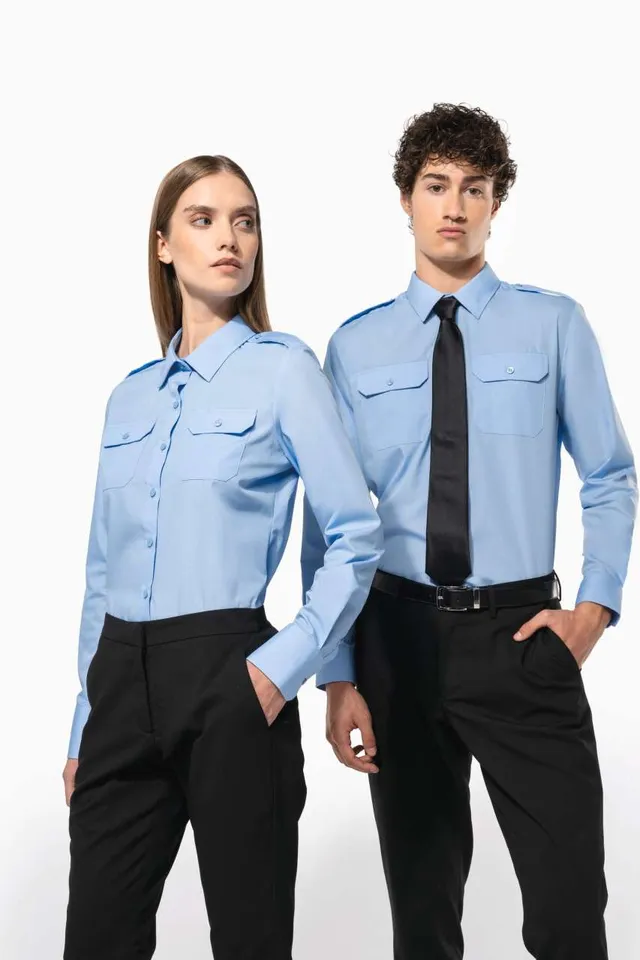 Kariban női hosszú ujjú pilóta ing (K506), modellen