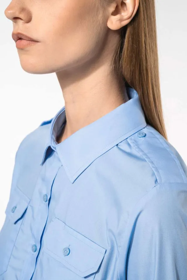 Kariban női hosszú ujjú pilóta ing (K506), modellen