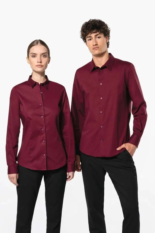 Kariban női hosszú ujjú stretch ing (K530), modellen