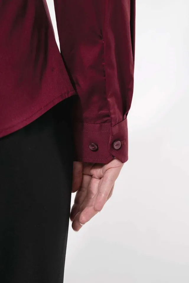 Kariban női hosszú ujjú stretch ing (K530), modellen