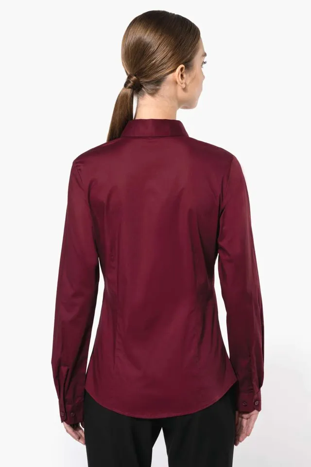 Kariban női hosszú ujjú stretch ing (K530), modellen