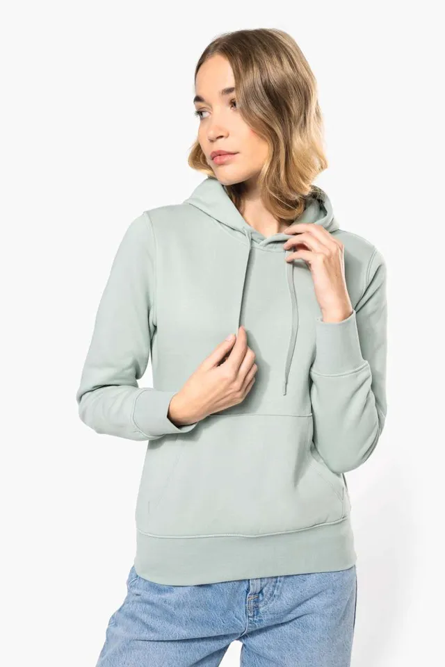 Kariban női kapucnis pulóver (K4028), modellen
