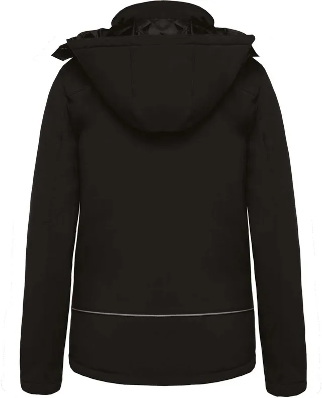 Kariban női kapucnis softshell bélelt parka (K651)