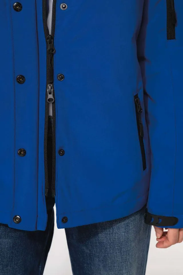 Kariban női kapucnis softshell bélelt parka (K651), modellen