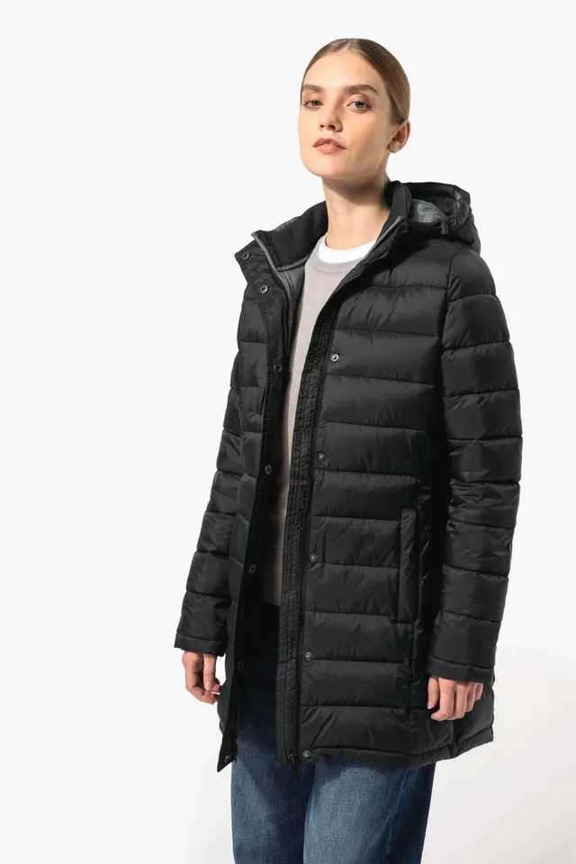 Kariban női könnyű kapucnis parka (K6129), modellen