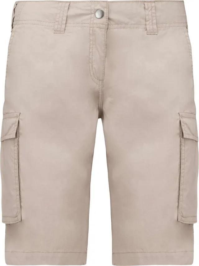 Kariban női könnyű sokzsebes bermuda Short nadrág (K756)