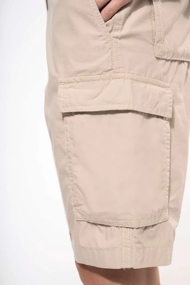 Kariban női könnyű Sokzsebes bermuda Short nadrág (K756), modellen
