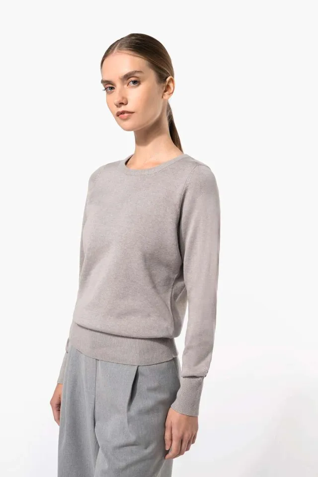 Kariban női környakas pulóver (K968), modellen