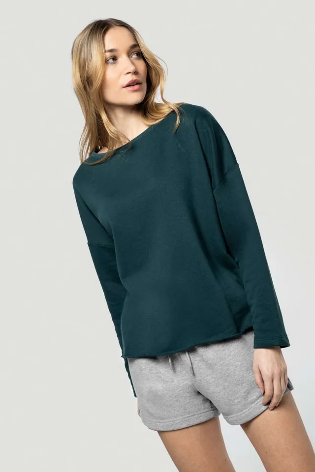 Kariban női Oversized pulóver (K471), modellen
