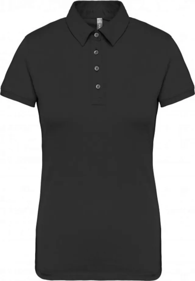 Kariban női rövid ujjú jersey galléros póló (K263)