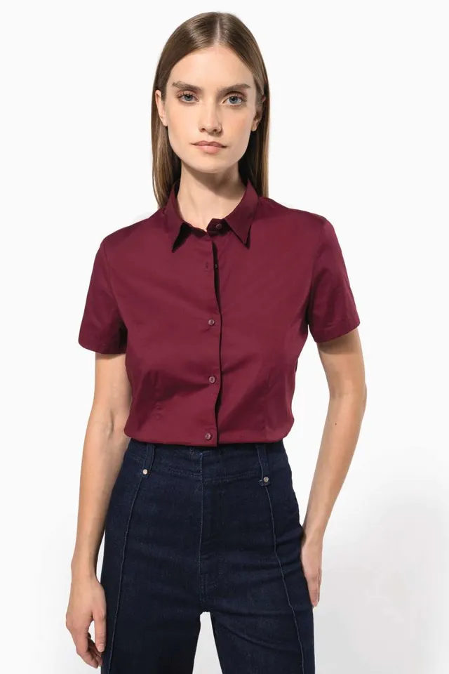 Kariban női rövid ujjú stretch ing (K532), modellen