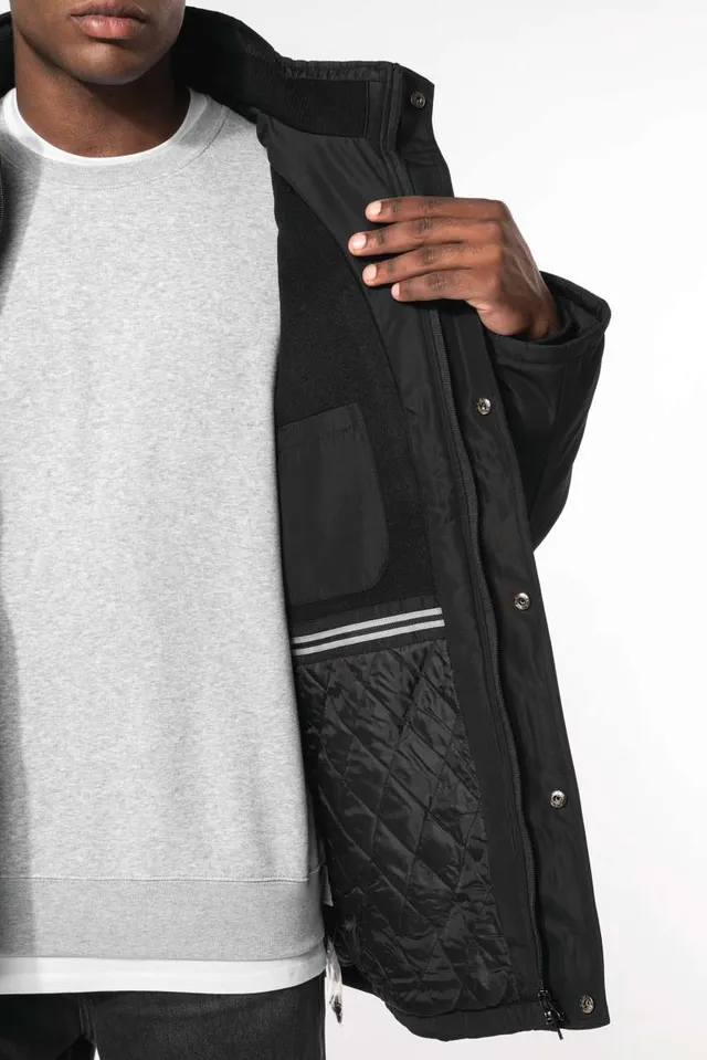 Kariban parka levehető kapucnival férfi (K656), modellen