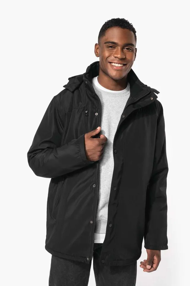 Kariban parka levehető kapucnival férfi (K656), modellen