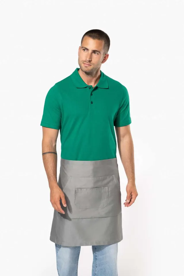 Kariban Polycotton középhosszú kötény (K899), modellen