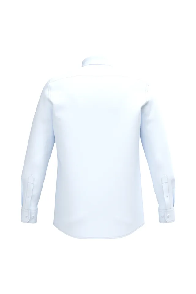 Kariban Poplin Easy Care Polycotton férfi ing (K583), Fehér színben