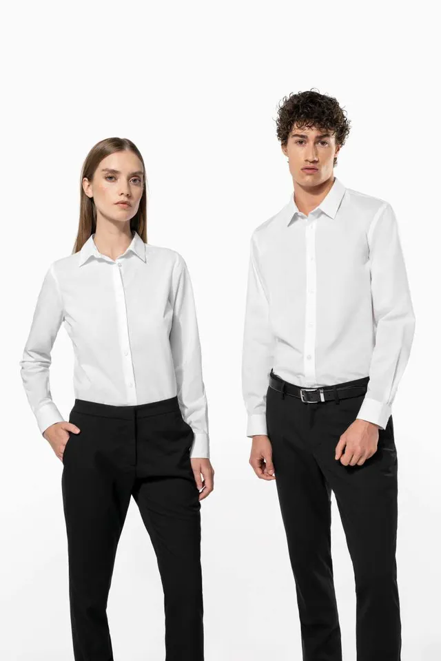 Kariban poplin Easy Care Polycotton férfi ing (K583), modellen
